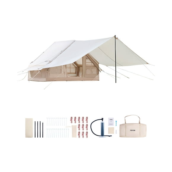 VEVOR Tienda inflable para acampar de 3 a 5 personas, tienda glamping con dosel inflado