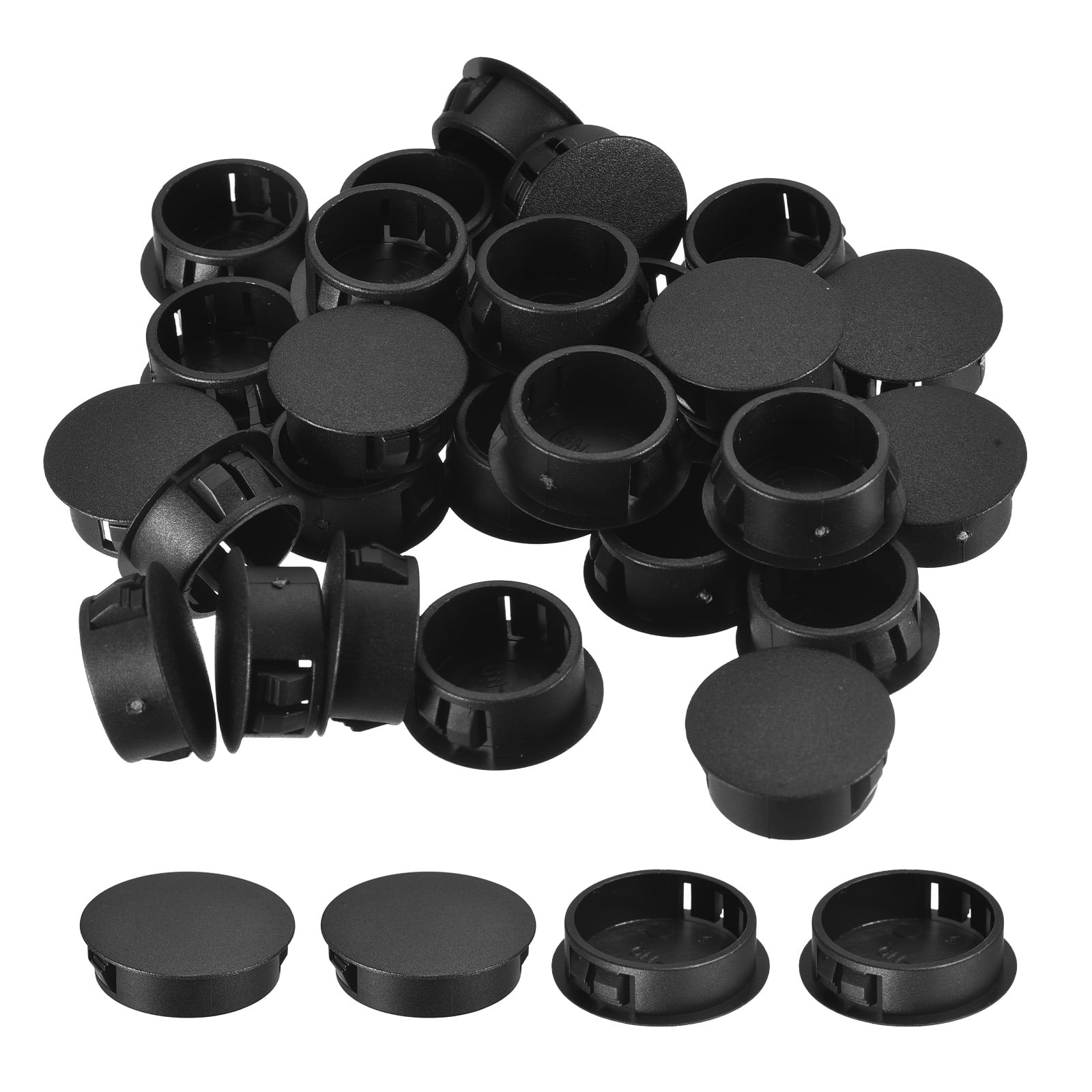 Uxcell 26Pack 13/8" Plastic Hole Plugs Panel Flush Type Knockout