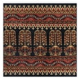 thumbnail image 2 of Superior Contemporary Geometric Abstract Floral Power-Loomed Indoor Area Rug, Black, 5' x 5', 2 of 6