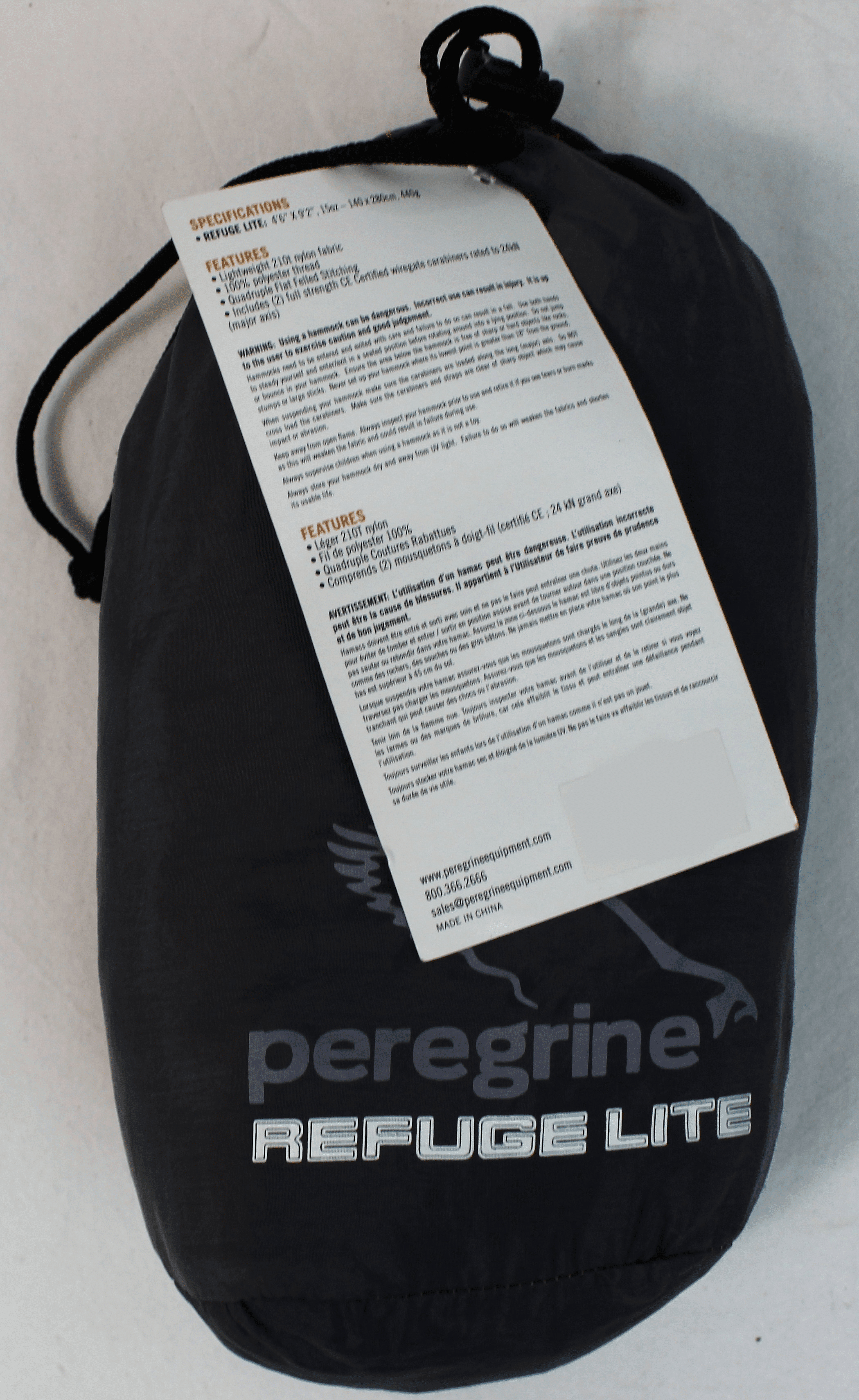 Peregrine Refuge Lite Hammock, Earl Grey