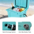 thumbnail image 3 of WRXELAN 25QT Hard Cooler, Holds Up to 30 Cans, Must-Have Portable Cooler for Travel, with Bottle Opener, Cup Holder, and Built-in Measuring Ruler, 3 of 16