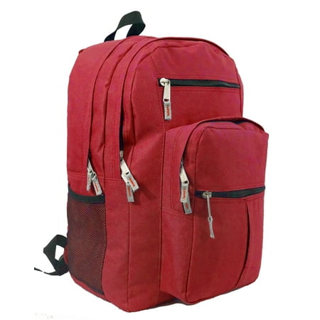 Backpack 18 inch School Book Bag Multi Pockets College Student Day Pack (Best Multi Pocket Backpack)