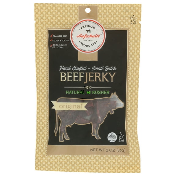 Pack of 12, Aufschnitt Original Beef Jerky, 2 oz