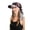 Bauhinia and Shrub Rose Black, variant on Women's Chemo Headwear Brim Lightweight Beanie Hat Pre Tied Head Scarf Headwraps