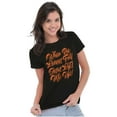 thumbnail image 3 of When The Leaves Fall Jesus Lifts Me Womens Slim Fit Graphic Tee Brisco Brands L, 3 of 5