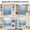thumbnail image 6 of Blue Ombre Kitchen Curtains 72 Inch Length, Modern Minimalist Gradient Aesthetic Grommet Top Bedroom Living Room Curtains, Light Filtering Cafe Curtain Drapes 2 Panels Set 104''x72'', 6 of 9