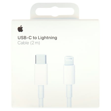 Apple - 2 m USB Type C-to-Lightning Charging Cable - White