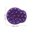 thumbnail image 3 of Unique Bargains 1 Pc Gourds Shape Hair Shampoo Brush for Head Massage 3.74"x3.15"x2.32" Purple, 3 of 6