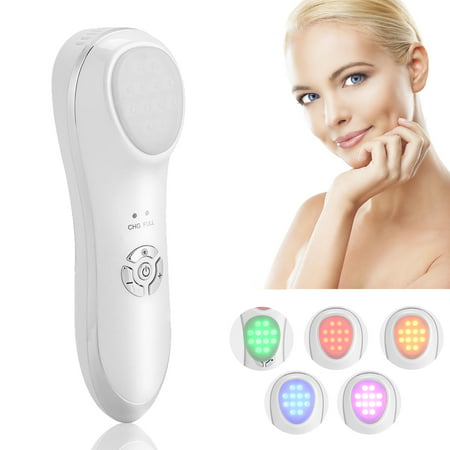 EECOO LED Skin Tightening Face Lifting Machine Light Therapy Photon Tender Skin Phototherapy Beauty Ultrasonic Facial Machine Wrinkle Removal