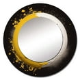 thumbnail image 2 of Designart "Yellow White Yin And Yang Balance and Harmony" Meditation Yellow Large Round Mirror - Round Mirror Wall Décor - Traditional Round Printed Mirror 23" x 23" Inch, 2 of 5