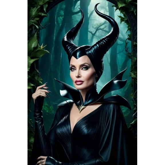 Maleficent DIY 5D Diamond Painting Kits for Adults Diamond Art Witch Diamond Painting Full Drill Beginners Craft Kits for Home Wall Decor Gifts, 12x16 inch