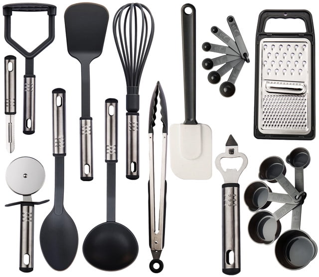Lux Decor Collection 23 Pieces Cooking Utensils Set, Kitchen Utensils