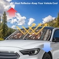 thumbnail image 3 of Renewold Car Windshield Sun Shade for Men Women, Reflective Blocks Sun and Keeps Your Vehicle Cool, Foldable Sun Shield, Southwestern American Tribal Tribal Horse, 3 of 6