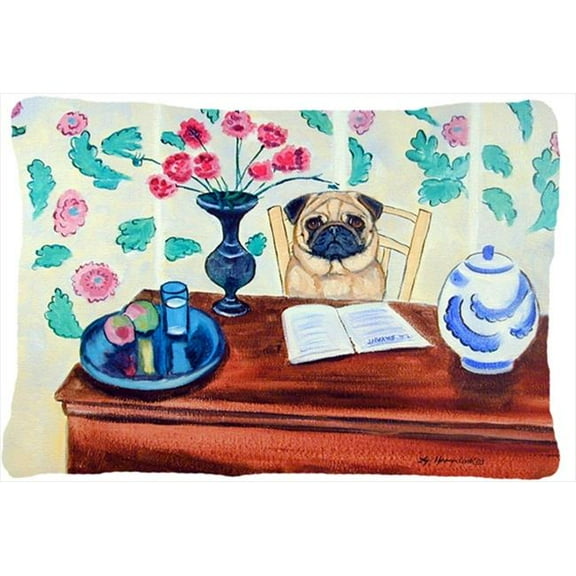 12 x 16 in. Pug Decorative Indoor & Outdoor Fabric Pillow