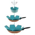thumbnail image 2 of PinesC Pot and Pan Protectors, Set of 12 and 3 Different Sizes, Larger & Thicker Felt Pan Protector Pads, Cyan Pot Separators Protectors for Stacking and Protecting Your Cookware, 2 of 5