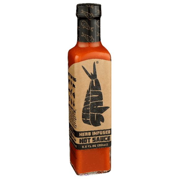 Pack of 6, Hank Sauce Herb Infused Hot Sauce, 8.5 fl oz