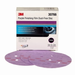 

3M 3M - 30766 - Hookit Purple Finishing Film Disc Dust-Free 6 in P2000 50/box - 60455083497