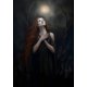 thumbnail image 1 of Crow Witch Ghost, póster de fondo de Halloween, impresión gótica, Academia oscura, pintura en lienzo, arte de pared, imagen para habitación, decoración del hogar, 1 of 4