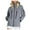 Grey, variant on Women Rain Jacket Women's Ligtweight Jackets Anorak Utility Drawstring Waist Hoodie Zip Up Fall Casual Coat with Pockets Light Blue,L