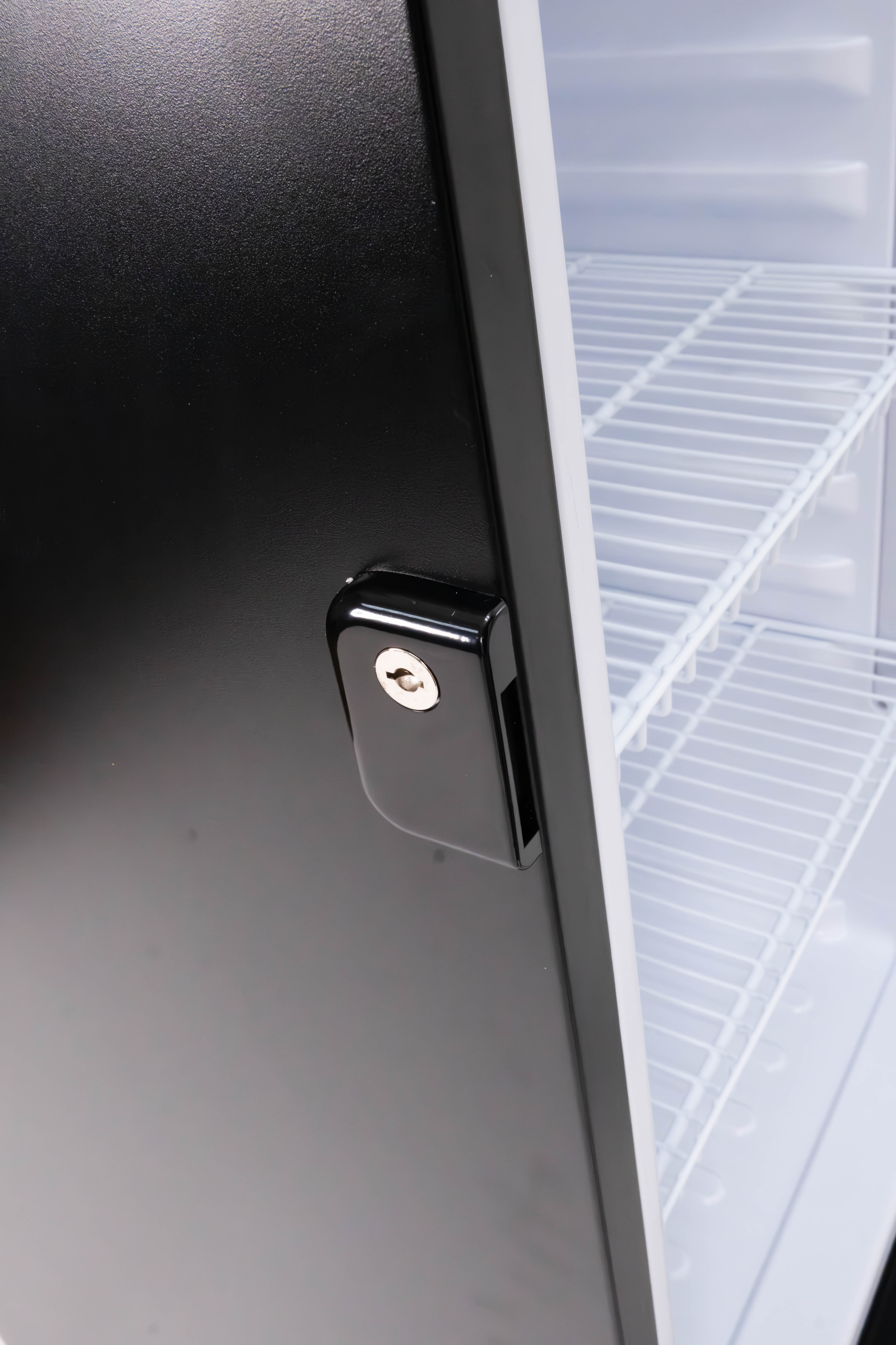 Hamilton Beach, 13.3 Cu.Ft.Commercial Glass Display Refrigerator, Black