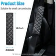 thumbnail image 2 of GoXteam 4 Pack Black Seat Belt Cover Extra Long Seat Belt Pads for Car Seatbelt Protector Soft Comfort Safe Belt Shoulder Strap Covers Harness Pads Helps Protect Your Neck and Shoulder, 2 of 7