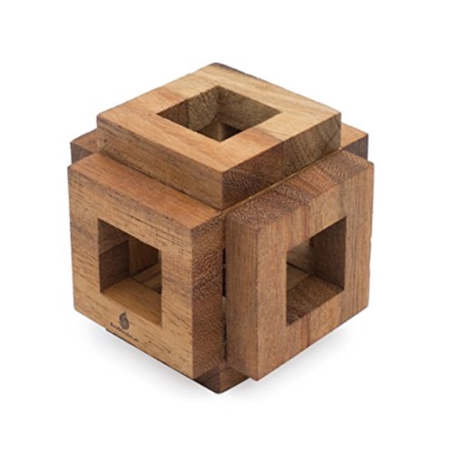 3D Brain Teaser Wooden Puzzle 