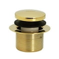 thumbnail image 2 of Westbrass D93-2-01 1-1/2" Tip-Toe Bathtub Drain with Two-Hole Overflow, Polished Brass, 2 of 12