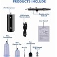thumbnail image 4 of Cordless Airbrush Kit with Compressor Handheld Mini Air Brush Gun Set Portable Spray Gun for Painting Nail Art Tattoo Craft Cake, 4 of 5