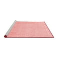 thumbnail image 2 of Ahgly Company Machine Washable Indoor Square Abstract Red Modern Area Rugs, 6' Square, 2 of 4