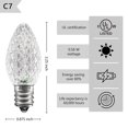 Premium Set of 25 C7 Led Replacement Bulbs Dimmable Lights for