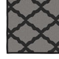 thumbnail image 6 of Ottomanson Trellis Area Rug 5' x 6'6" - Non Slip Low Pile Carpet, Dark Gray, 6 of 8