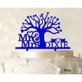 thumbnail image 1 of Mr and Mrs Wedding Cake Topper Cake Decorations Custom Cake Topper Couple Name Color Option Available 7 Inches Wide, 1 of 1