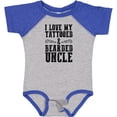 thumbnail image 3 of Inktastic I Love My Tattooed & Bearded Uncle Boys or Girls Baby Bodysuit, 3 of 5