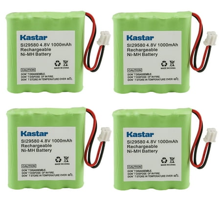 Image of Kastar 4-Pack Battery Replacement for Summer Infant Panorama Duo Video Baby Monitor with 5-inch Screen and 2 Remote Steering Cameras Model 29940 2958010 2927010