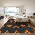 thumbnail image 3 of ODIKA 4' x 6' Machine Washable Non-Slip Area Rug, graphic print High Traffic Rug, Black, 1137526, 3 of 7