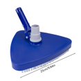 thumbnail image 3 of HmNPlay Cleaning Brush,Brush Cleaning Triangular Weighted Swimming Pool Vacuum Head With Swivel Cuff 10.5" Blue/White, 3 of 5