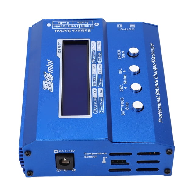 Descargador De Cargador De Batería, Cargador De Batería Inteligente Compatibilidad De Amplio Voltaje Multifuncional Alta Eficiencia Chip DC 11-18V Para NiCd NiMH LiPo