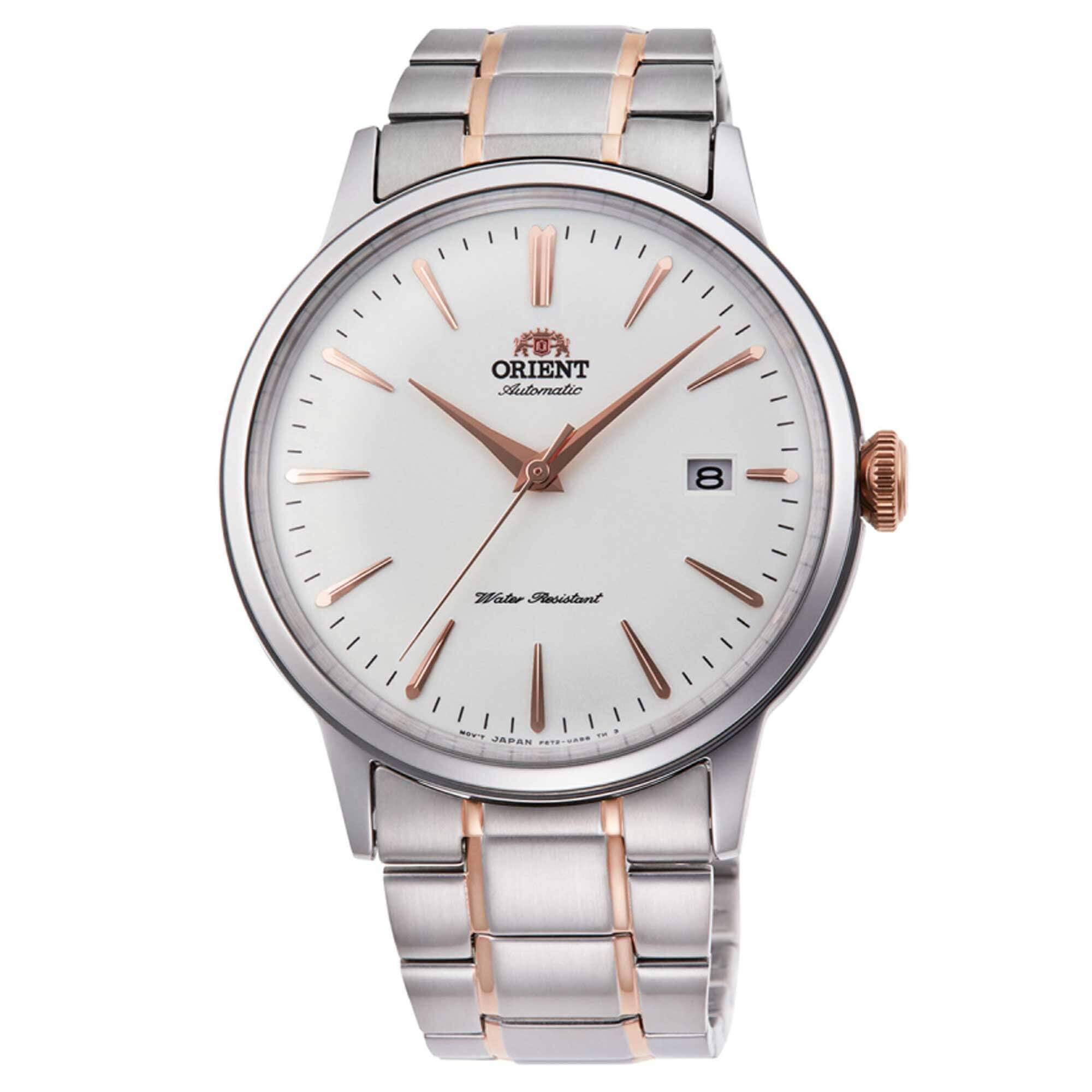 Orient Ra Ac0004s10a Men s Automatic Two Tone Bracelet Watch White