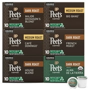 Peet's Coffee Dark Roast Coffee Pods Variety Pack, 60 Count