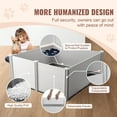 thumbnail image 3 of KFFKFF Puppy Birthing Pen, 59.8 x 59.8 x 24.0in, Suitable for Dogs and Puppies, Includes Rails and a Washable Pee Pad, Ideal for Large Breed Dogs, Color: White, 3 of 9