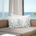 thumbnail image 3 of Lumbar Pillow Covers 20x12 Inch Set of 2, Sage Green Botanical Waterproof Outdoor Pillow Covers, Pastoral Leaf Watercolor Decorative Cushion Pillowcases for Couch, Sofa, Bed, Garden, Patio, 3 of 9