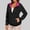 #Black, variant on George Women's Rainproof Hooded Zipper Pocket Long Sleeve Jacket,Wine,Size M