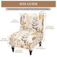thumbnail image 3 of FUANGUI Armless Accent Chair Cover Slipcover, Stretch Spandex Chair Covers for Living Room Removable Washable for Armless Chair Furniture Protector C104, 3 of 3