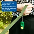 thumbnail image 5 of Long Dog Leash with Recall Clickers for Small, Medium and Large Dogs or Cats Training, Walking, Camping (15 Feet, DarkGreen), 5 of 7