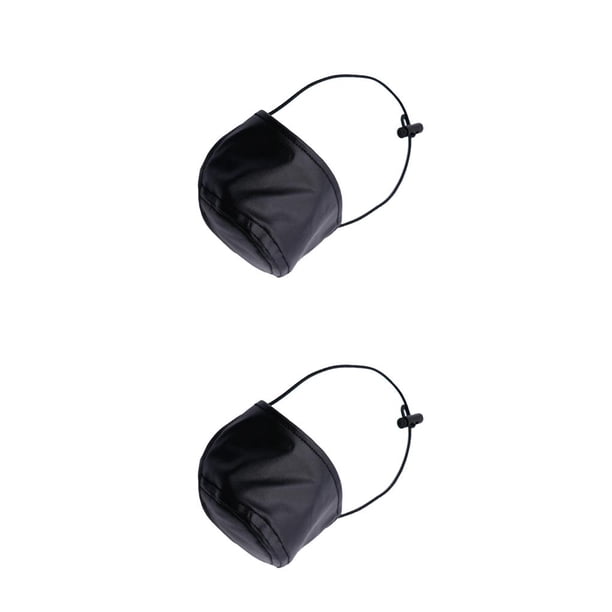 Guardurnaity Protector de talón de zapato de conducción, protectores de talón de conductor ajustables, Color sólido, cubierta de zapatos Negro 2piezas