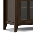 thumbnail image 6 of Artisan 53 inch Wide Solid Wood Tall TV Stand in Tobacco Brown For TVs up to 60 inches, 6 of 13