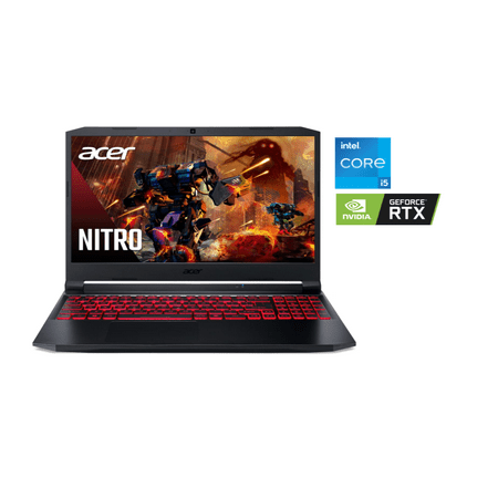 Acer Nitro 5 AN515-57-57WX, 15.6" Full HD IPS Display, 11th Gen Intel Core i5-11400H, NVIDIA GeForce RTX 3050Ti Laptop GPU, 16GB DDR4, 512GB NVMe SSD, Windows 10 Home