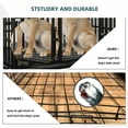 thumbnail image 4 of 54 inch Heavy Duty Indestructible Dog Crate with Mat, Escape Proof Dog Cage Kennel with Lockable Wheels, High Anxiety Double Door, Extra Large Crate Indoor for Large Dog with Removable Tray, 4 of 6