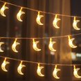 thumbnail image 1 of Luces de color de luna Luces de cadena de luna Luces decorativas de fiesta de Navidad Luces de boda LED Cartucho de flash Batería 10 metros 80 luces Blanco cálido Alimentado por USB TUNC Sencillez, 1 of 5