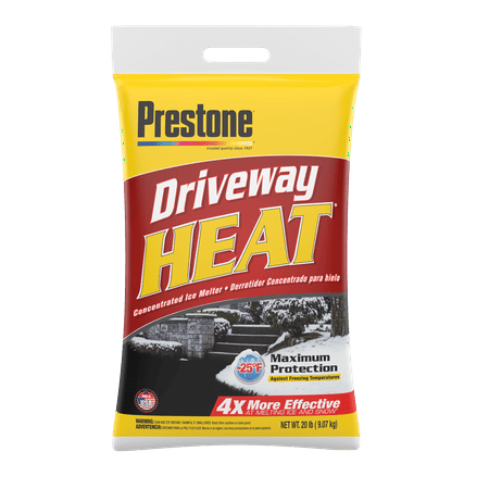 Prestone Driveway Heat Calcium Chloride Pellets Ice (Best Salt For Concrete Driveway)